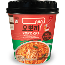 Рамен с рисовыми палочками "Yopokki. Kimchi Cup Rapokki" с кимчи, 145 гр 