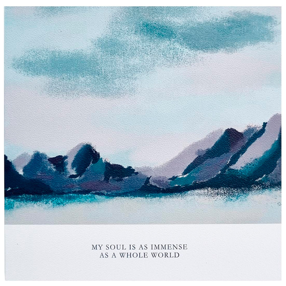 Альбом для рисования "View горы", 170x170 мм, 40 листов, склейка