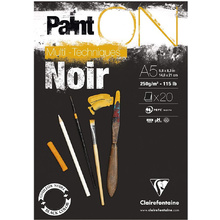 Блок-склейка "Paint'On" Noir, А5, 250 г/м2, 20 листов