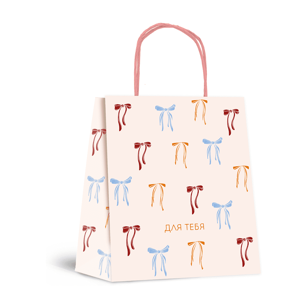 Пакет бумажный подарочный"Cherry Lady", 32х28х15 см, ассорти - 3