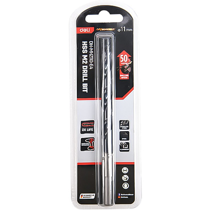 Сверло по металлу Deli RS EDH-MHZ110-E4, 11.0 мм, DIN 338, HSS-TiN - 4 Сверло по металлу Deli RS EDH-MHZ110-E4, 11.0 мм, DIN 338, HSS-TiN - 4