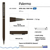 Ручка шариковая автоматическая "Palermo", 0.7 мм, коричневый, серебристый, стерж. синий - 2