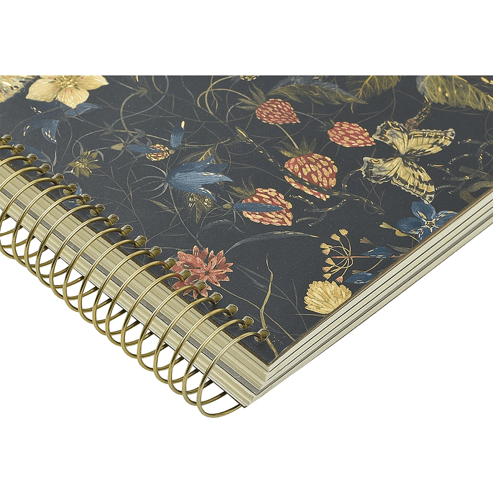 Книга записная "Flora. Лесные ягоды", В5, 120 листов, клетка, линейка, точка, черный - 3