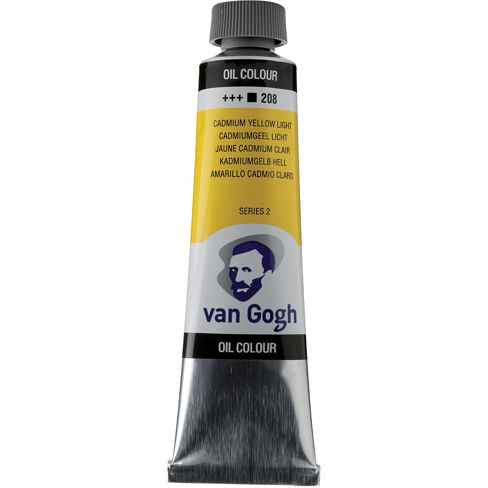 Краски масляные "Van Gogh", 208 кадмий желтый светлый, 40 мл, туба