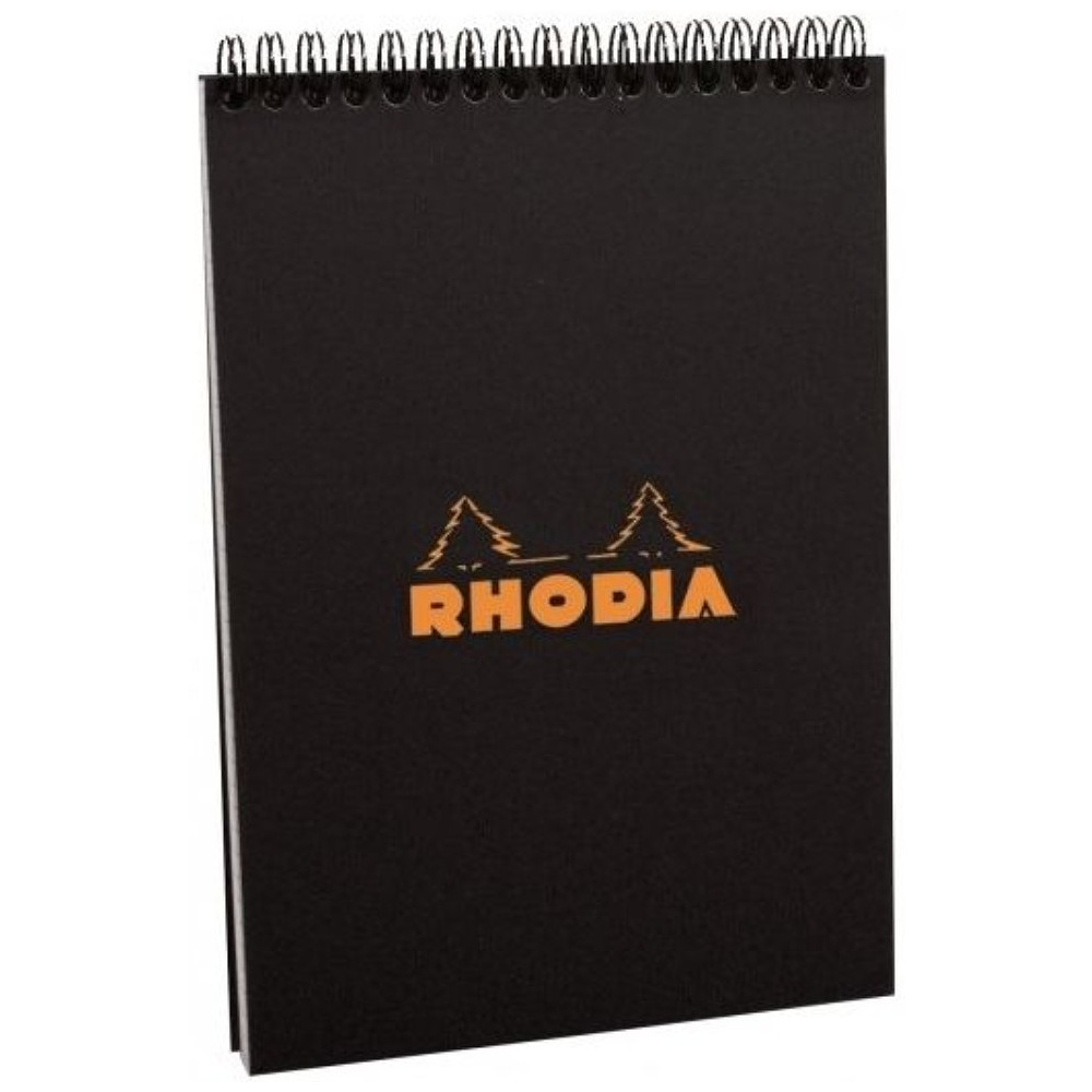 Блокнот "Rhodia", A6, 80 листов, клетка, черный