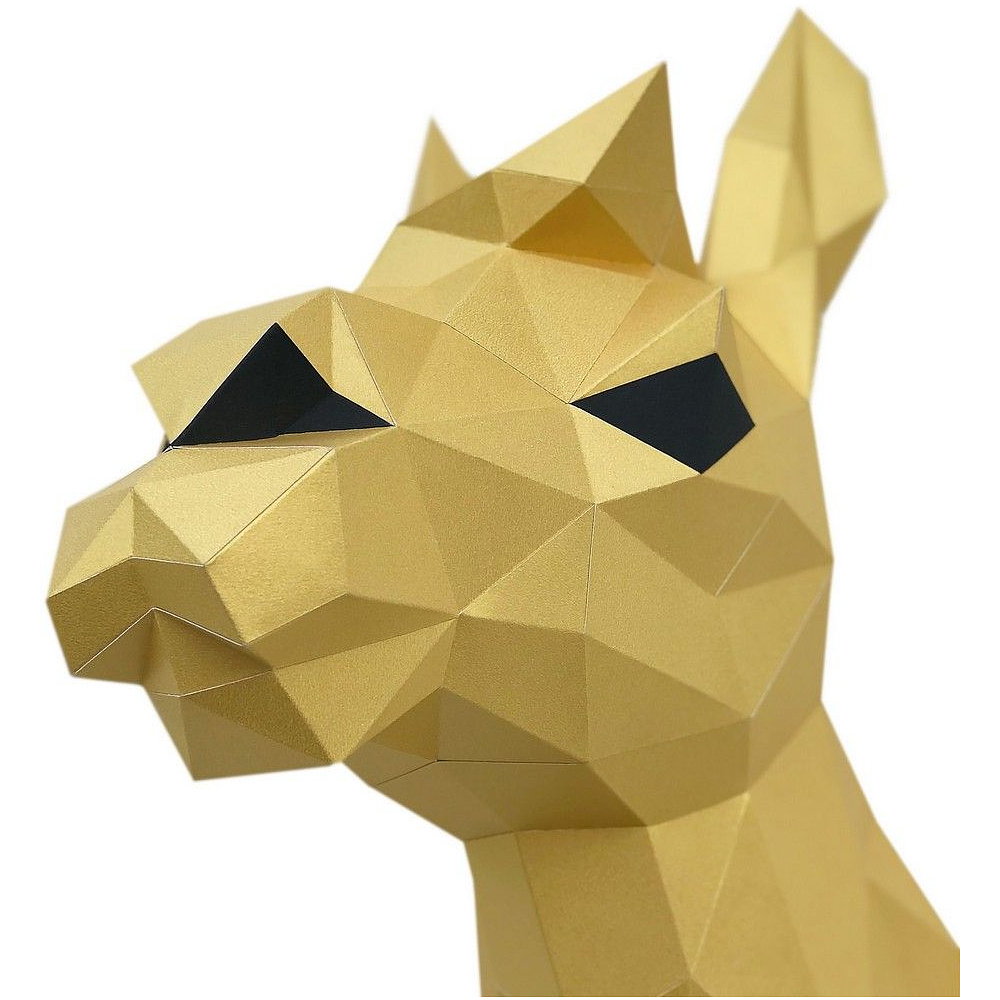 Набор для 3D моделирования "Лама Светлана", золотистый - 4