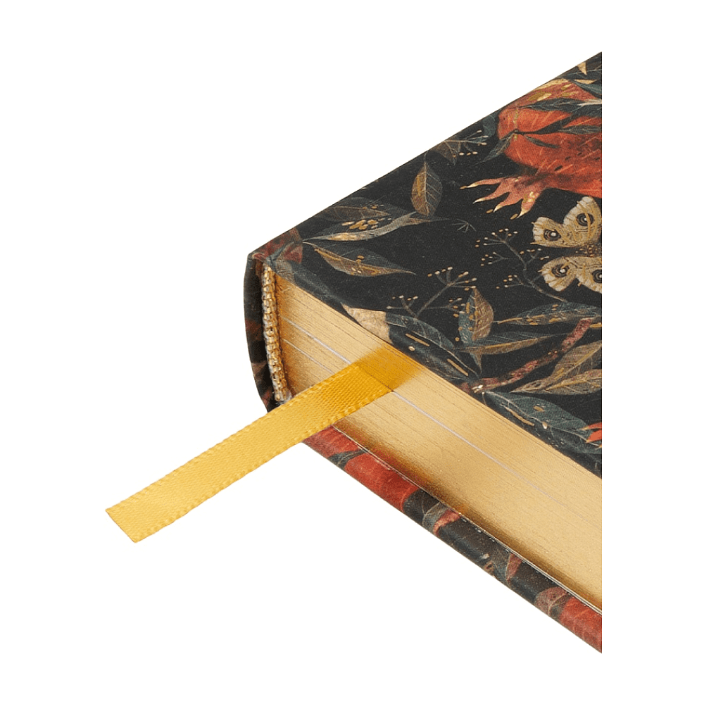 Ежедневник недатированный "Flora. Гранат", А7, 416 страниц, черный, красный - 2