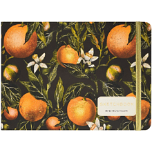 Скетчбук "Flora. Paradise. Oranges", 14.6х21.3 см, 100 г/м2, 100 листов, разноцветный