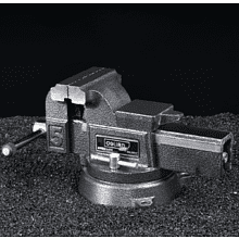 Тиски стальные Deli YS EDL2904Z, поворотные, с наковальней, 4"-100 мм