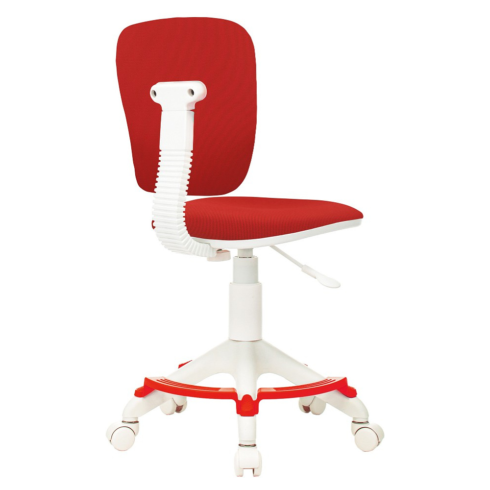 Кресло детское Бюрократ "CH-W204/F", ткань, пластик, красный - 4