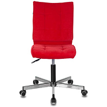 Кресло для персонала "Бюрократ СH-330M/LT", ткань, металл, красный