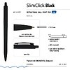 Ручка шариковая автоматическая "PointClick. Black", 0,5 мм, пластик, ассорти, стерж. синий - 3