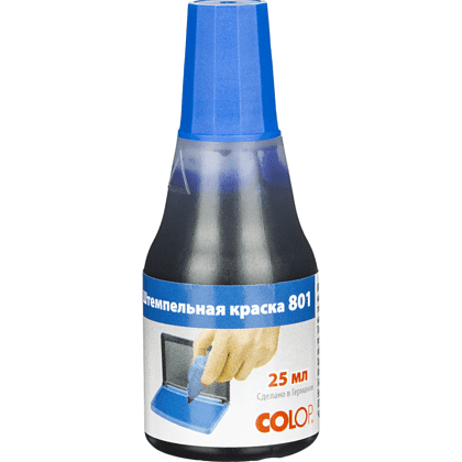 Краска штемпельная "Colop", 25 мл, синий