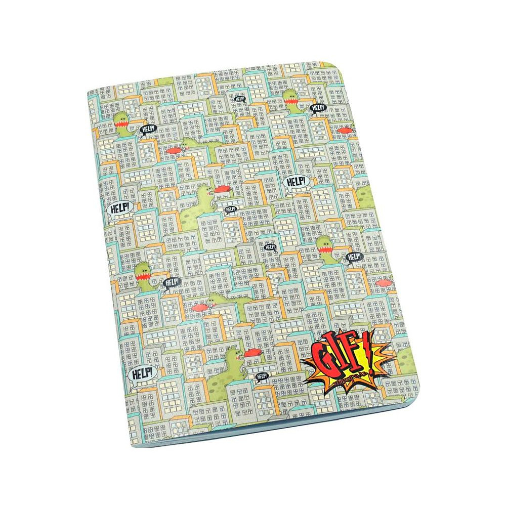 Тетрадь "Игра в городе", А5, 48 листов, в точку, разноцветный