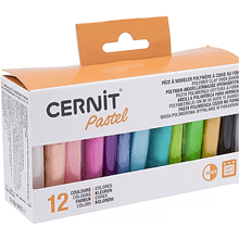 Полимерная глина Cernit "Pastel", 12 цветов, 25 г