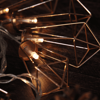 Гирлянда электрическая LED "Нить" с насадками "Кристалл", 2,5 м, тепло-белый - 2