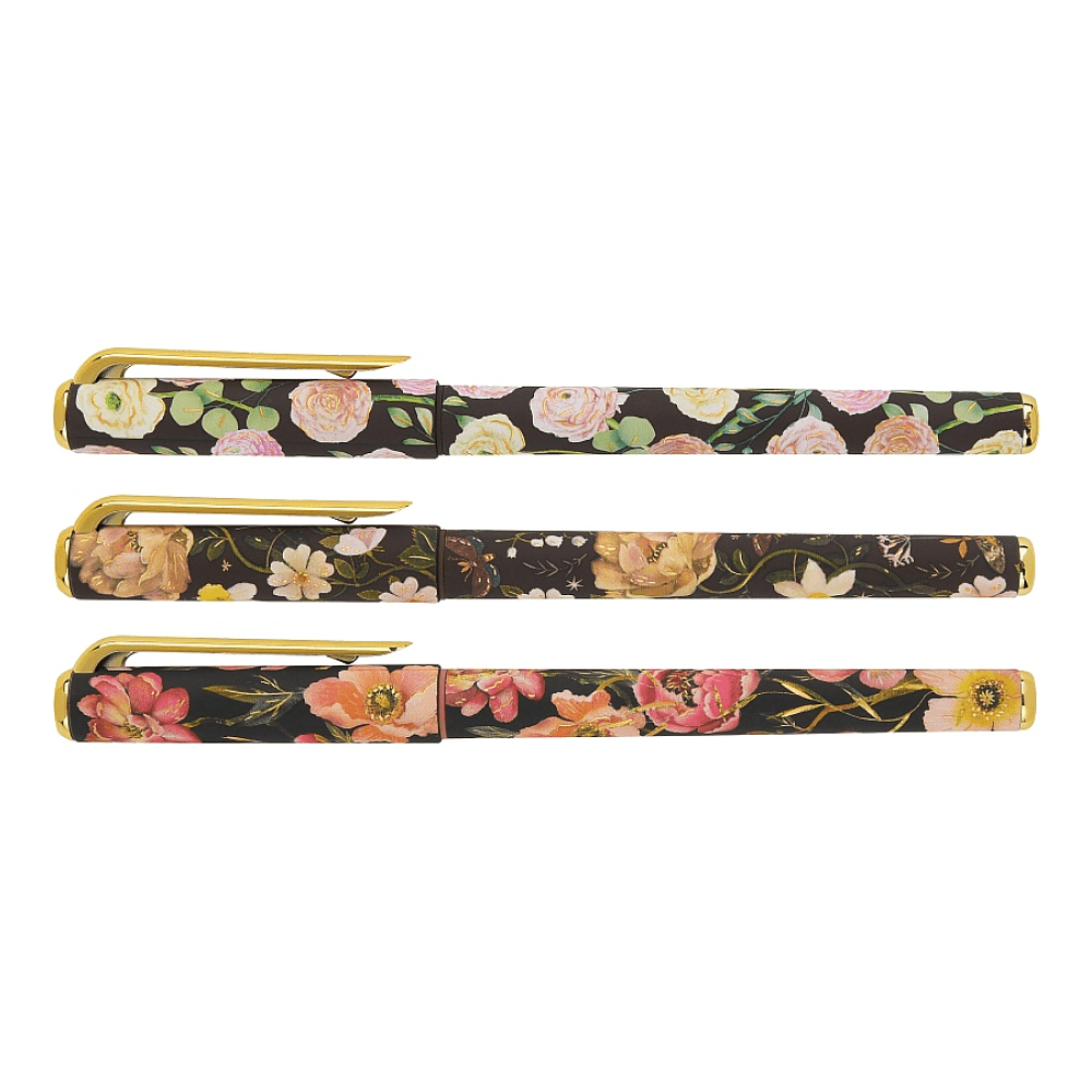 Ручка шариковая "PrimeWrite. Flora. Black night", 0.7 мм., пластиковая, масло, ассорти, синий - 2