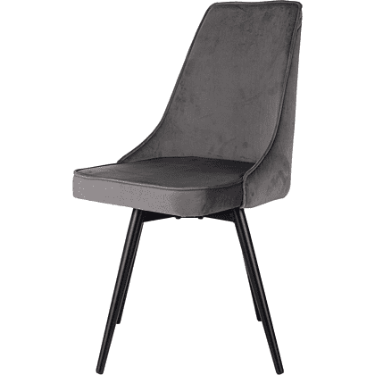 Стул Бюрократ "CH-K4_SP_2" ткань, темно-серый, металл, комплект 2 штуки, с поворотным механизмом - 5