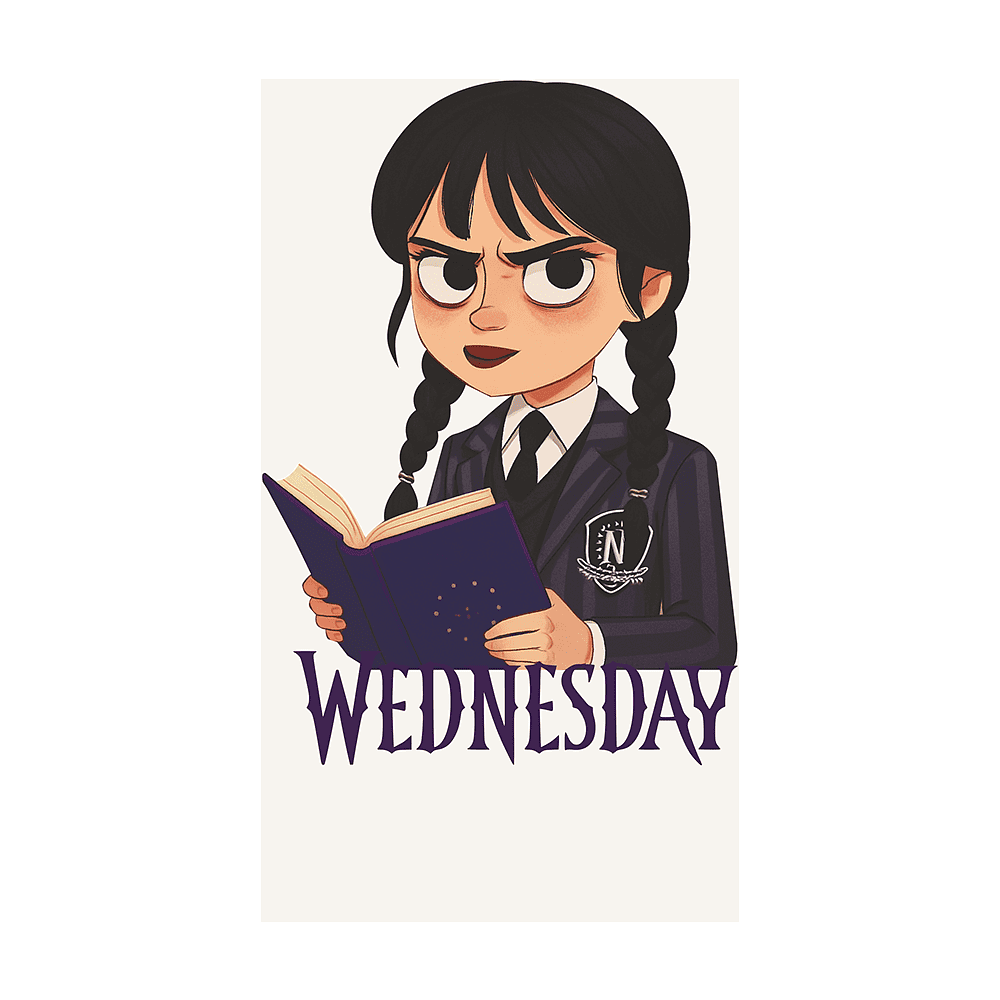 Блокнот в гибкой обложке «Wednesday», А5, белый - 2