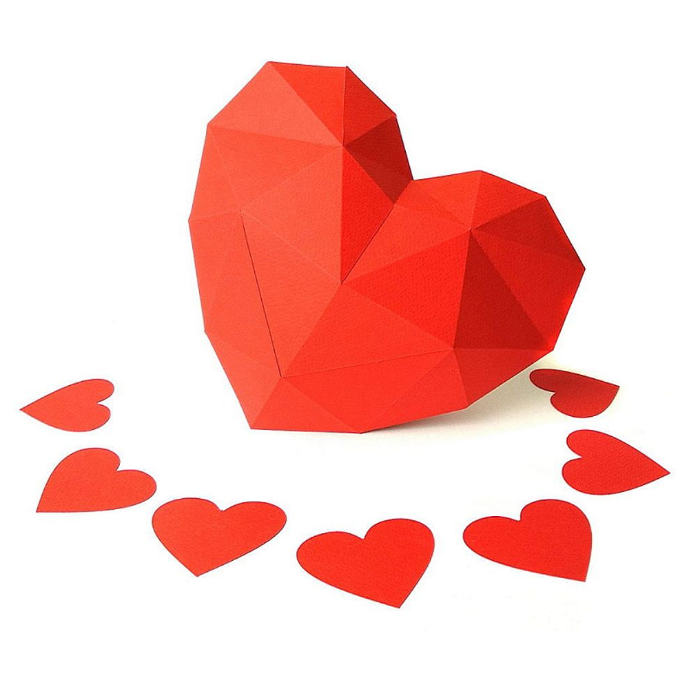 Набор для 3D моделирования "Сердце", красный