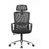 Кресло компьютерное SitZone U-060A, сетка, ткань, черный - 5