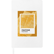 Блокнот «Color of Belarus. Pantone Hrust style», А5, 128 листов, в точку, белый, оранжевый
