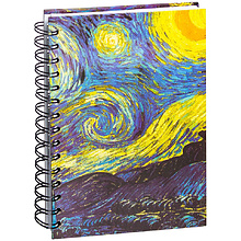 Скетчбук на спирали "Ван Гог. Звездная ночь", А5, 100 листов
