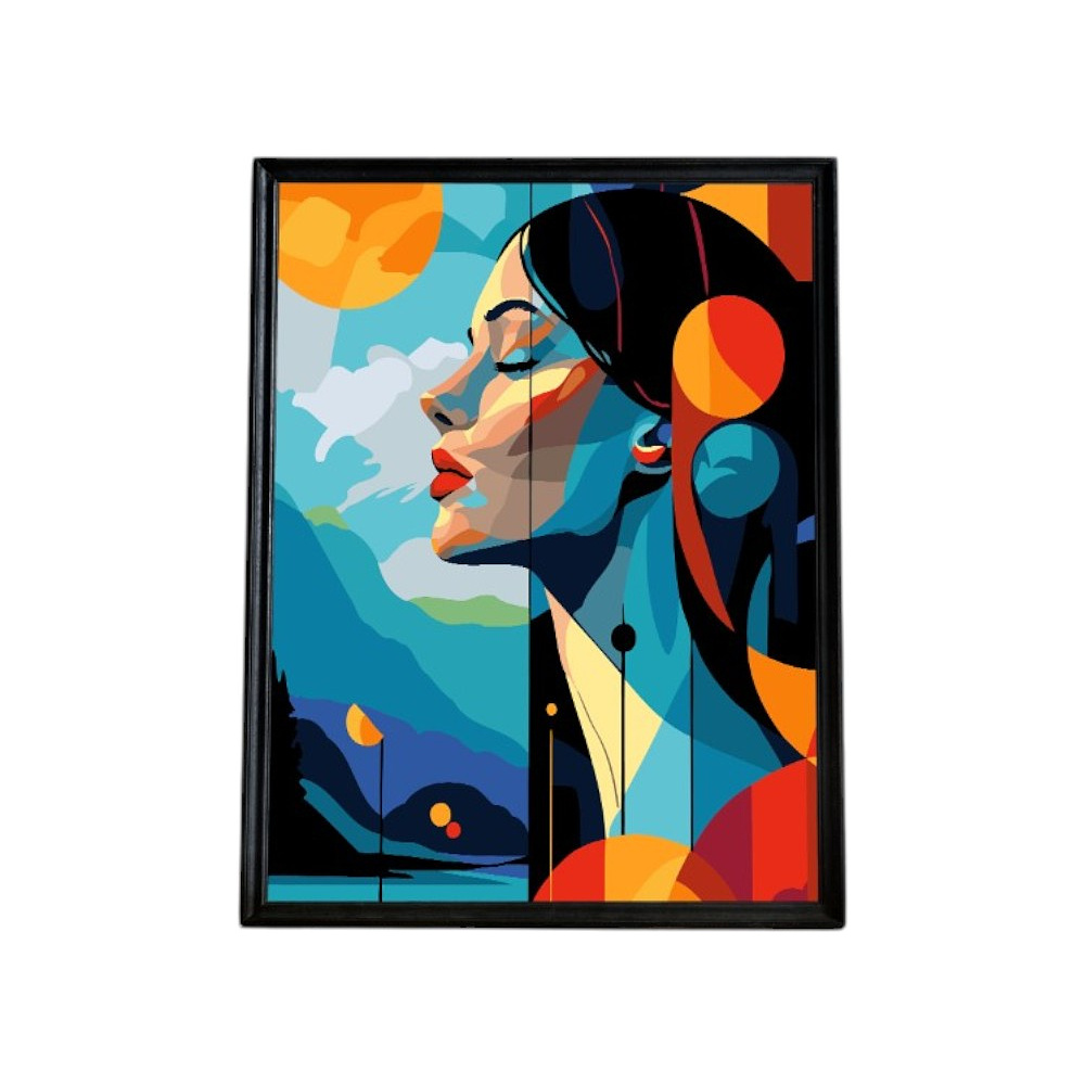 Картина по номерам "Женский портрет абстракция" Картина по номерам "Женский портрет абстракция"