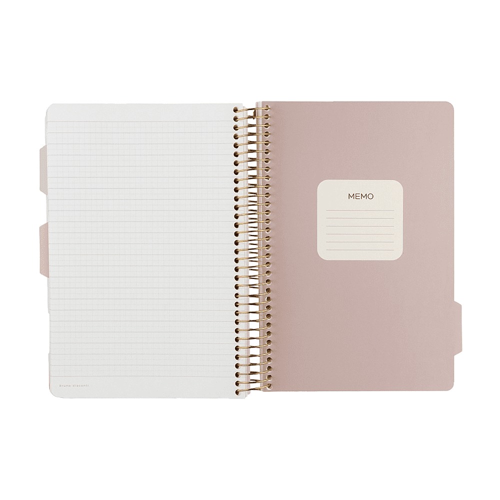 Книга записная "Carrarra", A5, 200 листов, клетка, линейка, точка, белый - 6