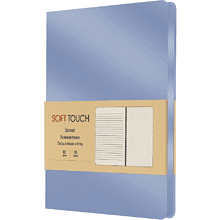 Книга записная "Soft Touch. Незабудковый", А5, 80 листов, голубой 