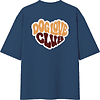 Футболка унисекс "Шпиц. Dog love club", XS-S, хлопок, оверсайз, джинсовый - 6