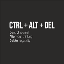 Кружка керамическая "CTRL+ALT+DEL", 350 мл, софттач, черный  