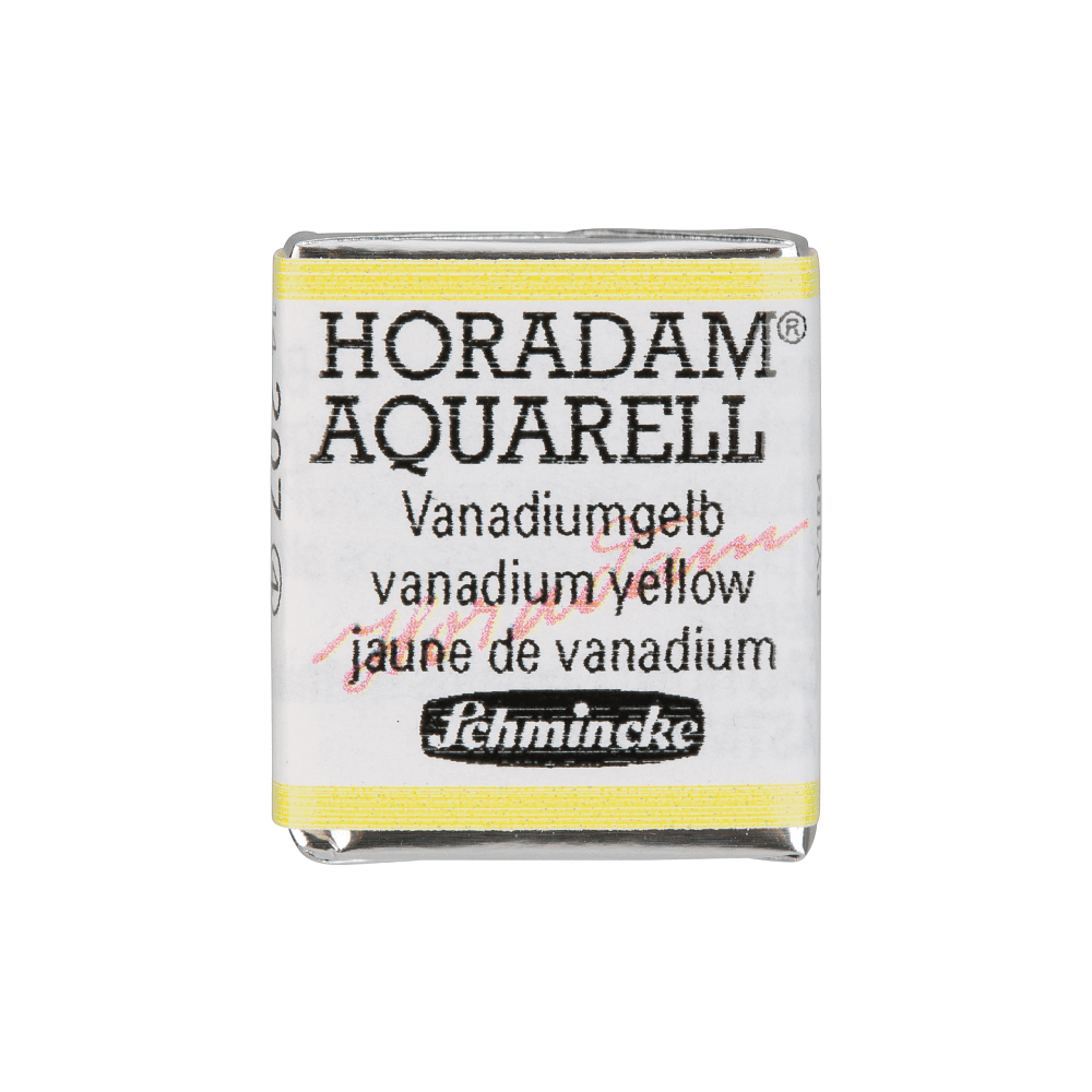 Краски акварельные "Schmincke Horadam", 207 желтый ваннадий, полукювета