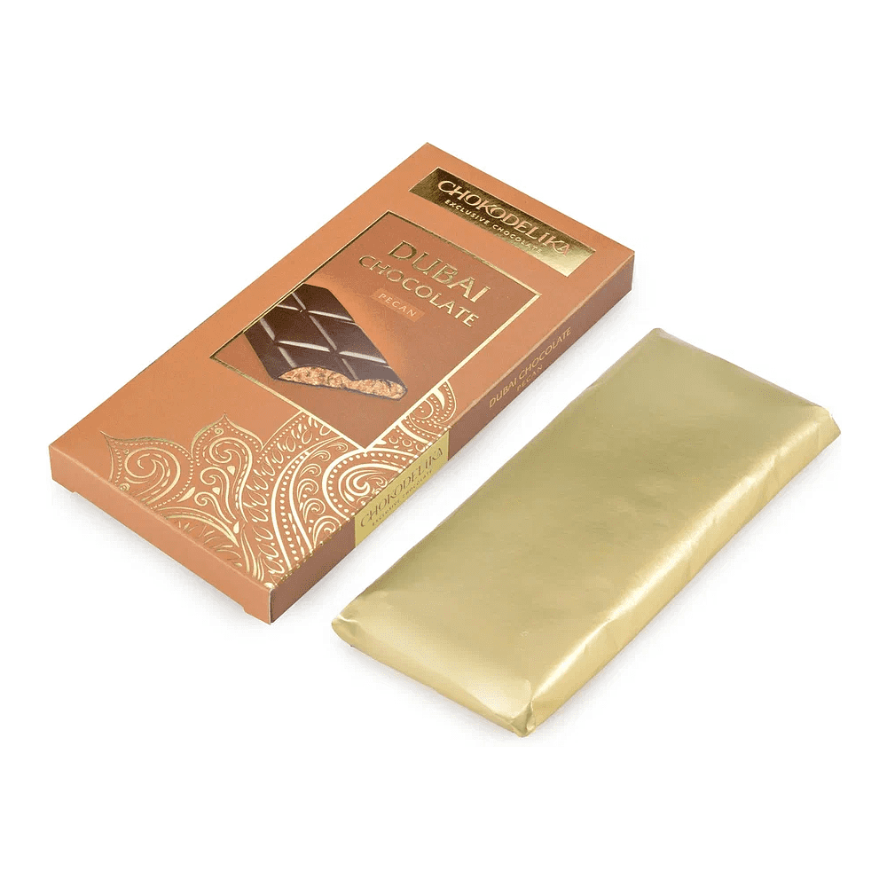 Шоколад темный "Dubai Pecan" с начинкой из пекана, 50 гр  - 3