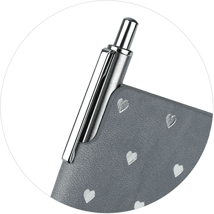 Книга записная "Замша", А6, 96 листов, линейка, серый - 5