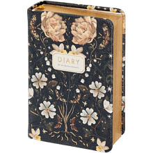 Ежедневник недатированный "Flora. Night Garden", А7, 416 страниц, черный