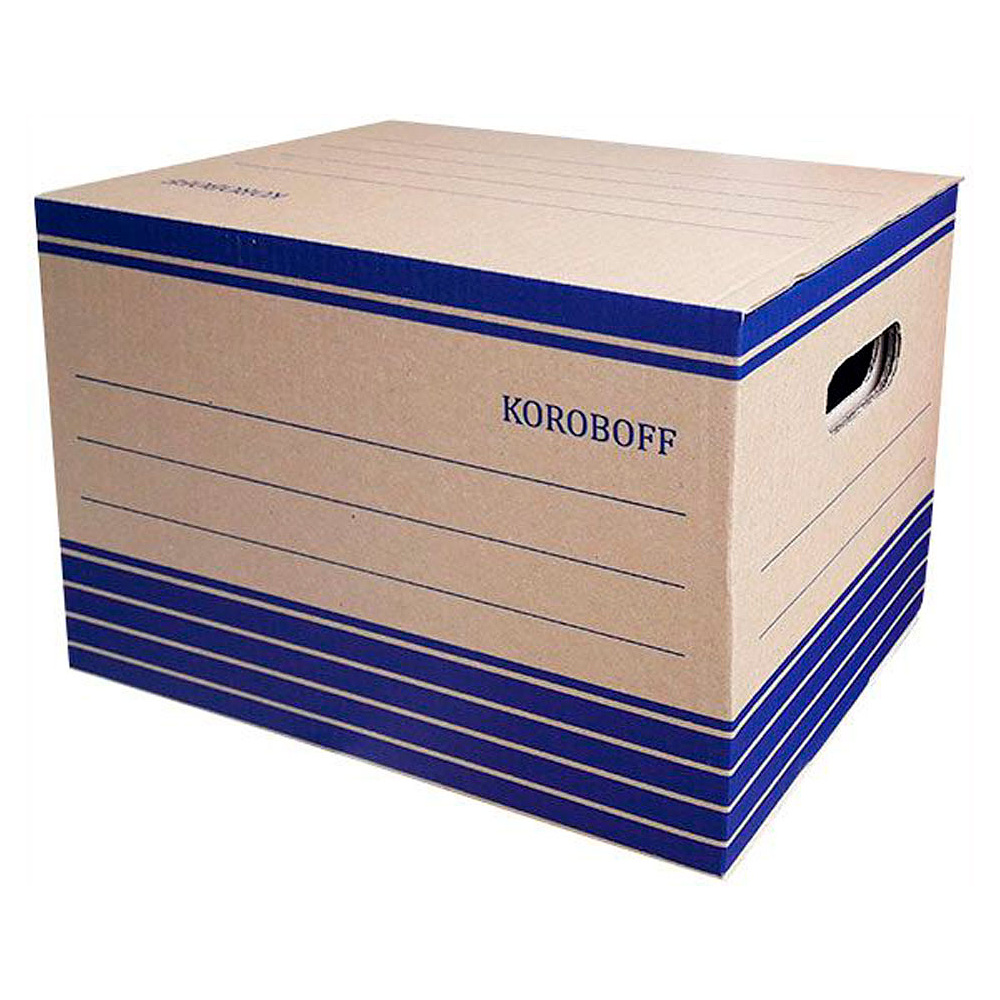 Короб архивный "Koroboff", 324х245х235 мм, коричневый