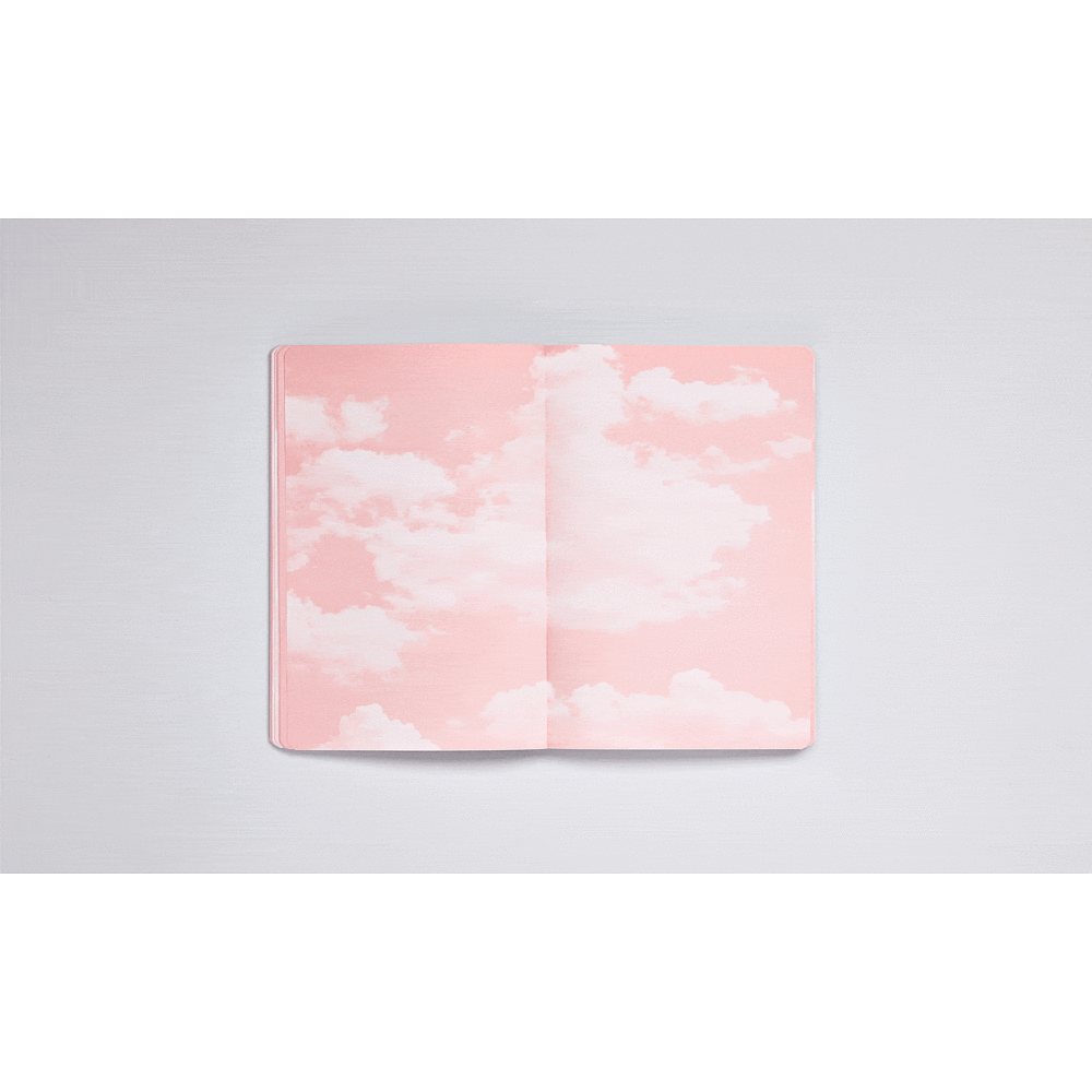 Блокнот "Inspiration Book M Cloud Pink", А5, 88 листов, серый, розовый - 4