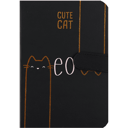Книга записная "Meow", А5, 130х190 мм, 128 листов, линейка, на магните, ассорти - 5