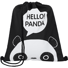Мешок для обуви "Panda", черный