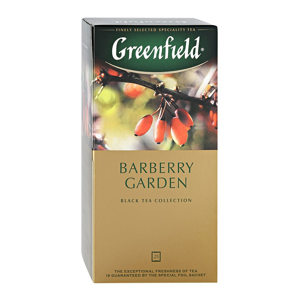 Чай "Greenfield" Barberry Garden, 25 пакетиков x1.5 г, черный - 2