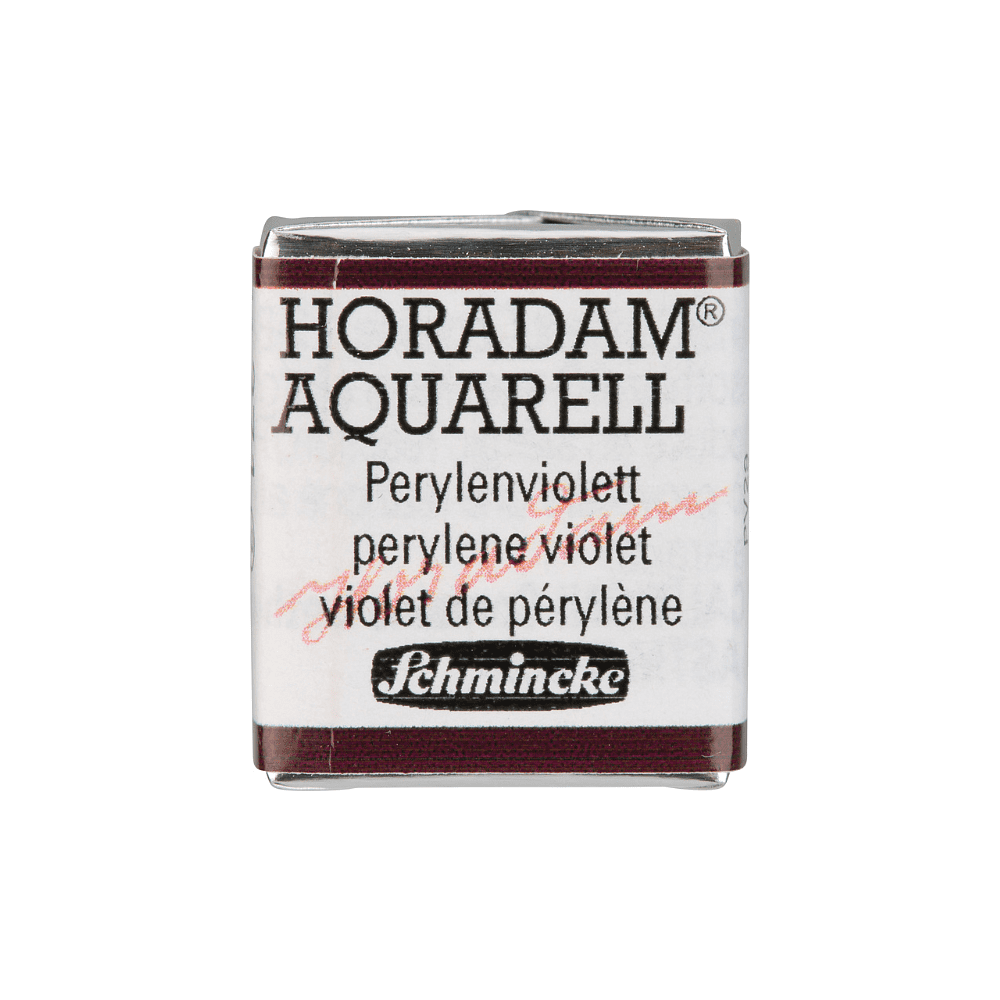 Краски акварельные "Schmincke Horadam", 371 перилен фиолетовый, полукювета