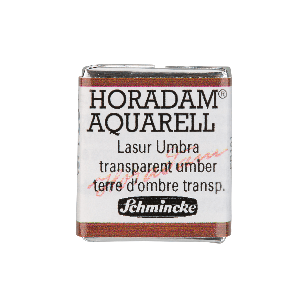 Краски акварельные "Schmincke Horadam", 671 умбра прозрачная, полукювета