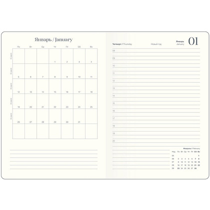 Ежедневник датированный "Fortune" на 2026 год, А5, белый - 7