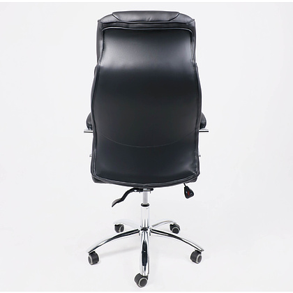 Кресло для руководителя AksHome "Legran", экокожа, хром, черный - 4