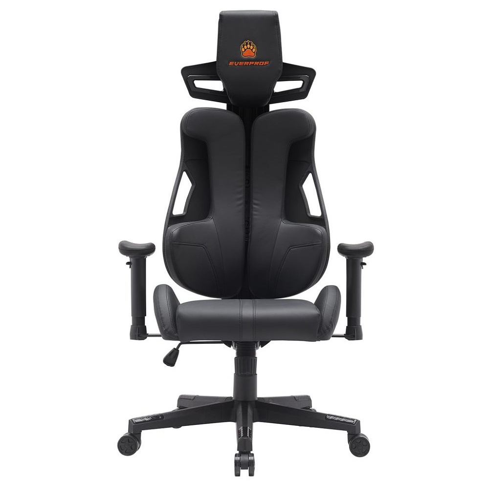 Кресло игровое EVERPROF "Serval Q", экокожа, пластик, черный - 3