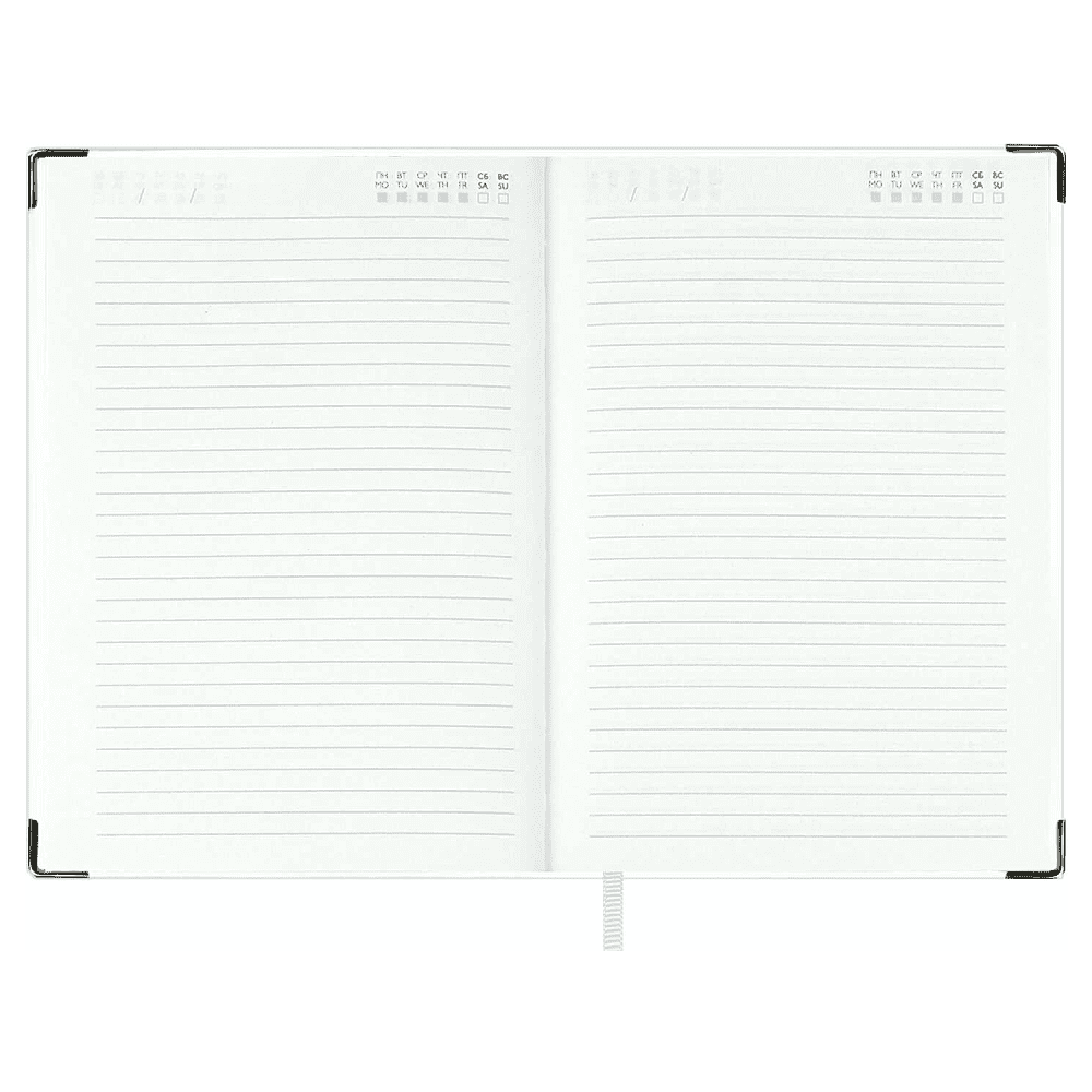 Ежедневник недатированный "Анри", А6, 320 страниц, линейка, белый - 4