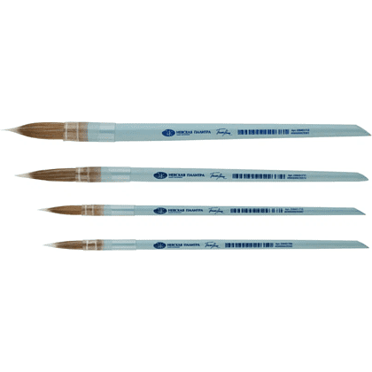 Кисть "Белые ночи", круглая, на короткой ручке, №6 - 8