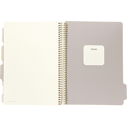 Книга записная  "Love me", В5, 120 листов, клетка, линейка, точка, бежевый - 8