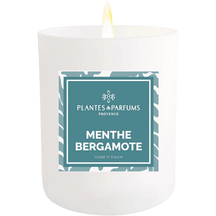 Свеча ароматическая PLANTES&PARFUMS "Bergamot Mint", 180 гр